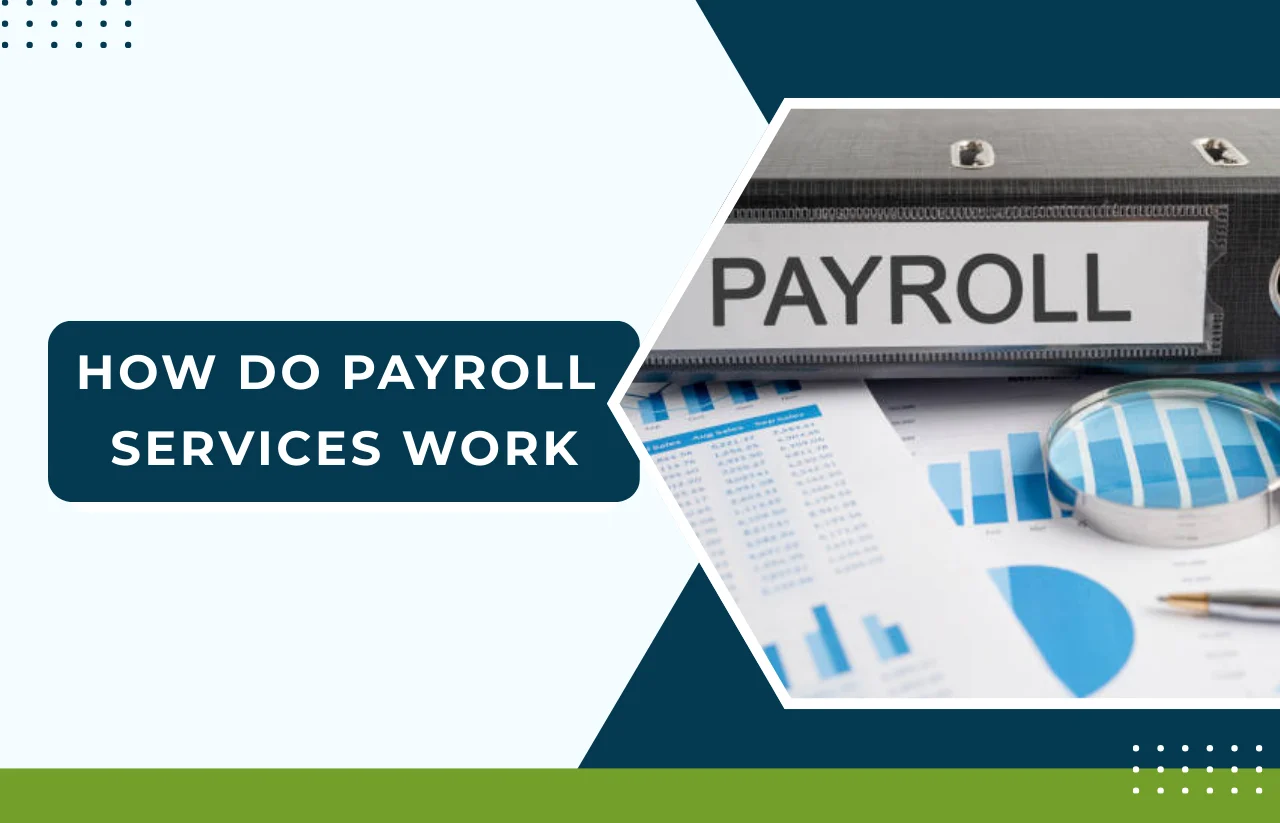 How do payroll services work – payroll file labeled “Payroll” with financial charts and reports, illustrating payroll processing, tax calculations, and employee payment management by Remire