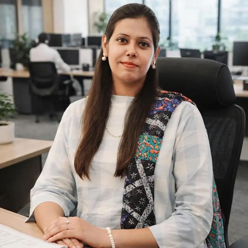 Remire founder in a professional office setting, representing the corporate launch and early journey of Remire.co in 2022.